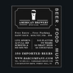 Modern Black & White, Pub/Brewery Advertising Flyer<br><div class="desc">Modern Black & White,  Pub/Brewery Advertising Flyers By The Business Card Store.</div>