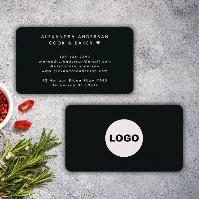 Modern Black White QR Code Logo Professional Business Card (Modern Black White QR Code Logo Professional Business Card)