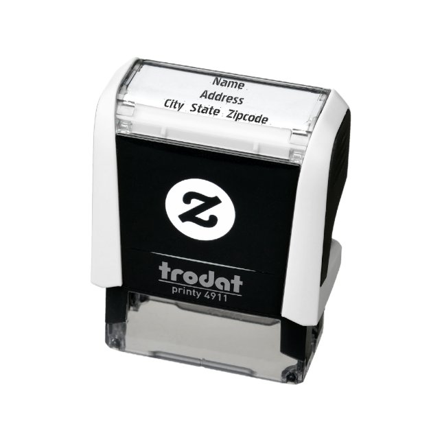 Modern Black White Self-inking Stamp (Product)