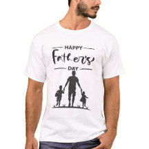 Modern Black & White Silhouette Father's Day Card