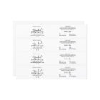Modern Black & White Soap Belly Band Wrap Label