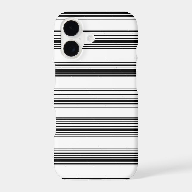 Modern black white stripes (Back)