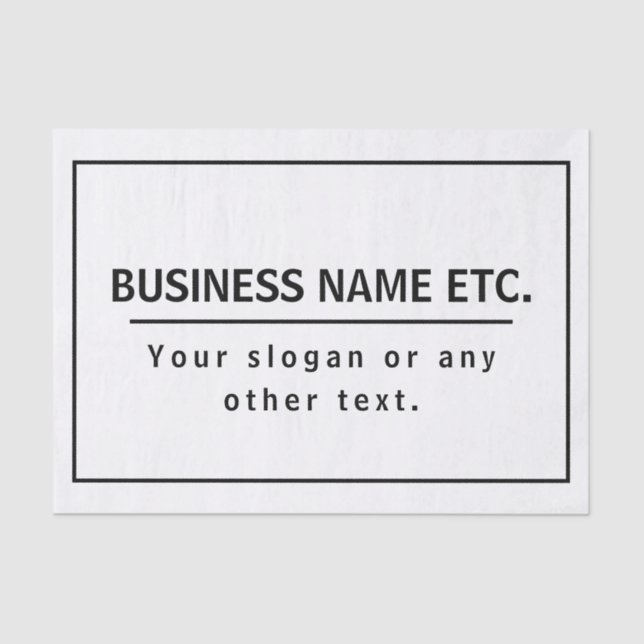 Modern Black & White Tissue Paper (Front)