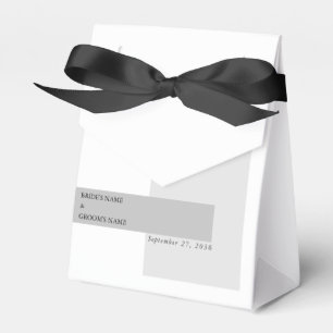 Modern Black & White Wedding    Favour Box