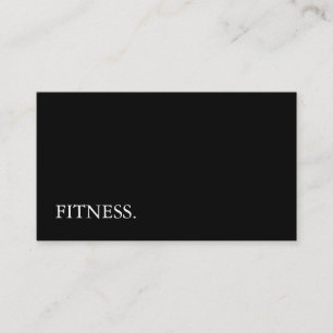 Modern Blackboard Chalkboard Fitness Business Card