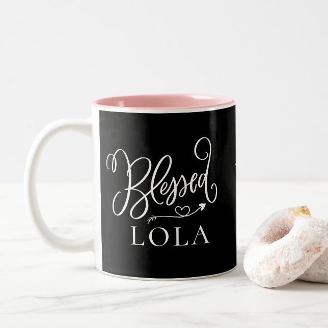 Modern Blessed Lola Coffee Mug (With Donut)