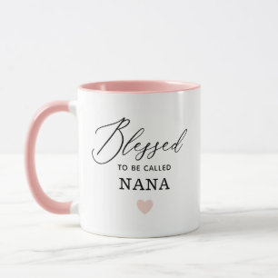 Modern Blessed to be Called Nana Mother's Day Mug