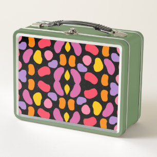 Modern Blob Colourful Pattern                      Metal Lunch Box