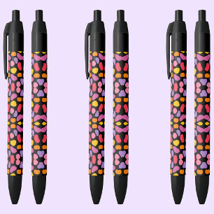 Modern Blob Swatch Pattern       Black Ink Pen