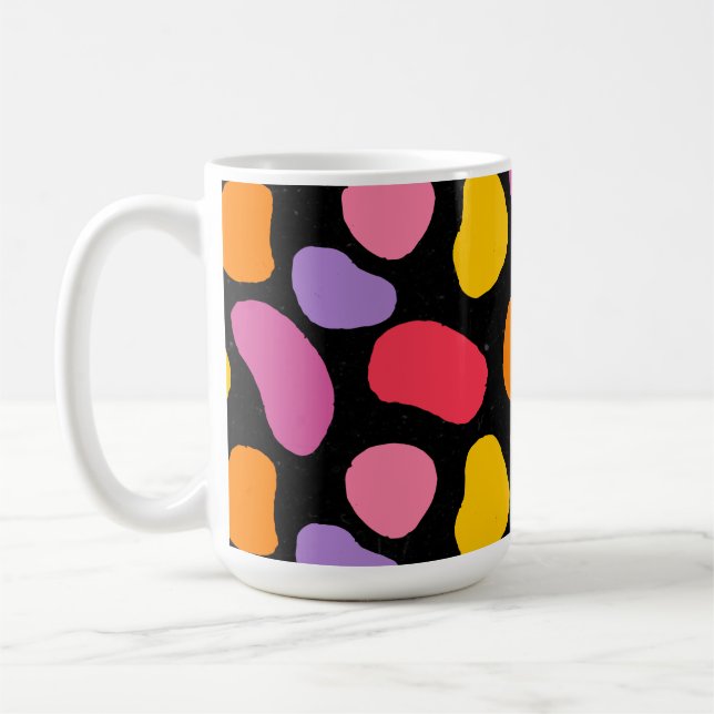 Modern Blob Swatch Pattern     Coffee Mug (Left)