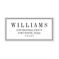 Modern Block Return Address Stamp