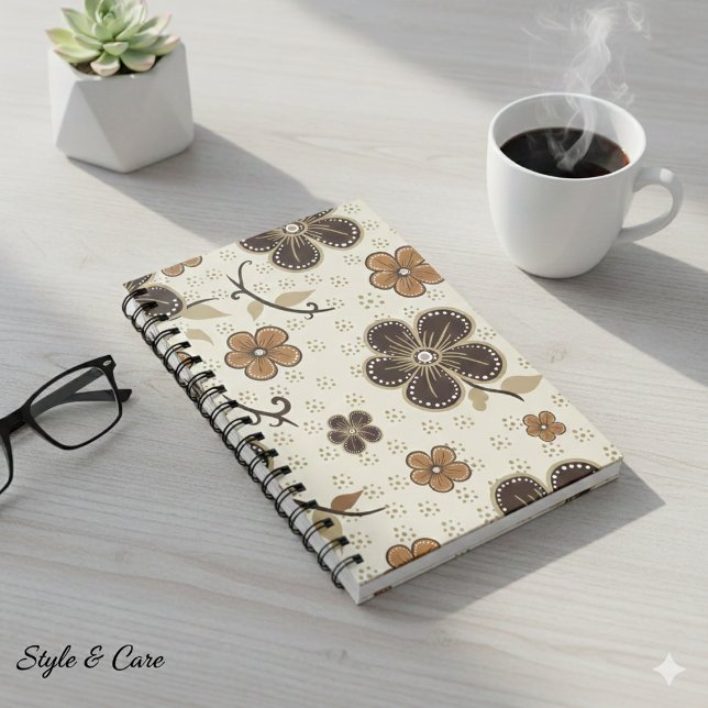 Modern Blooms Abstract Floral Pattern Notebook (Modern Blooms Abstract Floral Pattern Notebook)