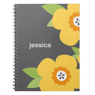 Modern Blooms Personalised Notebook