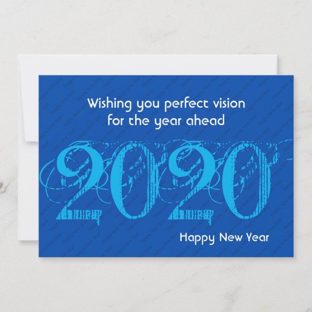 Modern BLUE 20:20 Vision HAPPY NEW YEAR (Front)