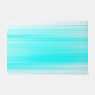 Modern blue abstract doormat