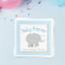 Modern Blue and Grey Elephant Boy Baby Shower