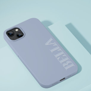 Modern blue and grey initial minimal contemporary Case-Mate iPhone 14 case