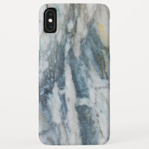 Modern Blue And Grey Marbled Texture iPhone XS Max Case