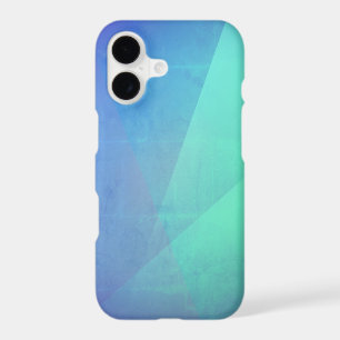 Modern Blue Aqua &Turquoise Geometric Gradation