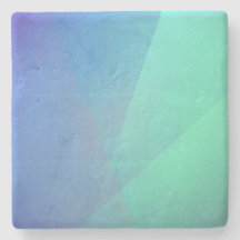 Modern Blue Aqua &Turquoise Geometric Gradation