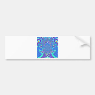 Modern Blue art Bumper Sticker
