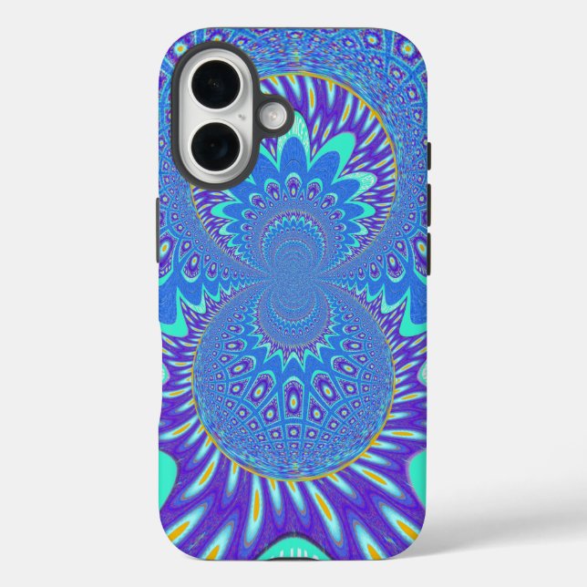Modern Blue art Case-Mate iPhone Case (Back)