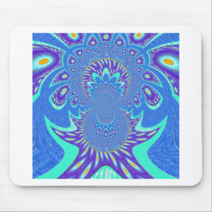 Modern Blue art Mouse Mat