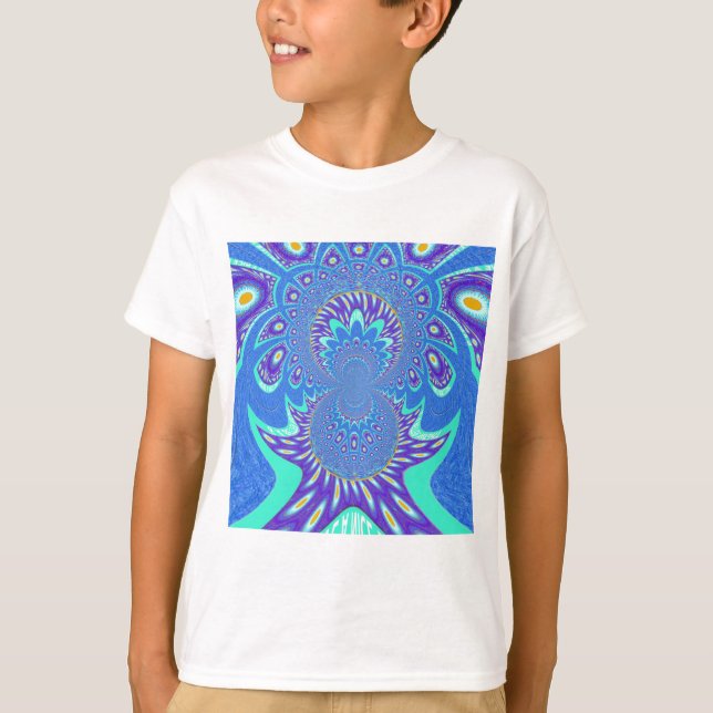 Modern Blue art T-Shirt (Front)