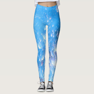 Modern Blue Athletic Workout Leggings