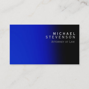 Modern Blue Attorney at Law Business Card