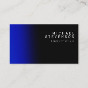 Modern Blue Attorney at Law Business Card