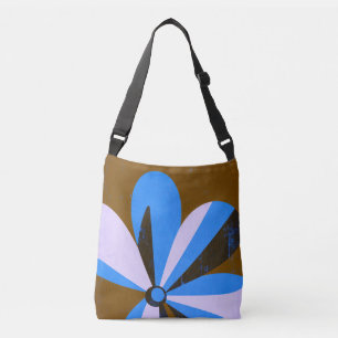 Modern Blue Bloom Abstract Tote Bag