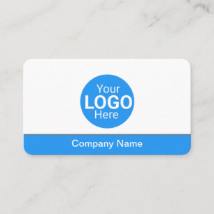Modern blue bottom business details /personalised  business card