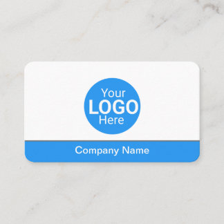 Modern blue bottom business details /personalised  business card