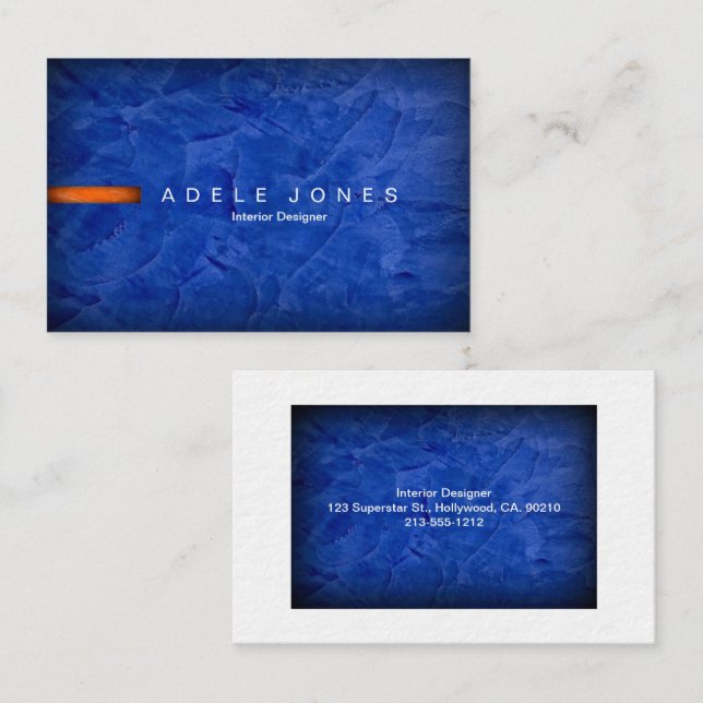 Modern Blue Business Card (Front/Back)