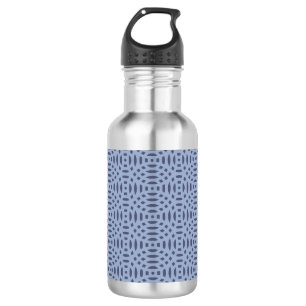 Modern Blue Circular Shapes Seamless Pattern 532 Ml Water Bottle