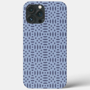 Modern Blue Circular Shapes Seamless Pattern iPhone 13 Pro Max Case