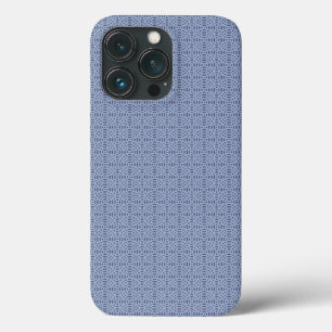 Modern Blue Circular Shapes Seamless Pattern iPhone 13 Pro Case