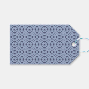 Modern Blue Circular Shapes Seamless Pattern Gift Tags