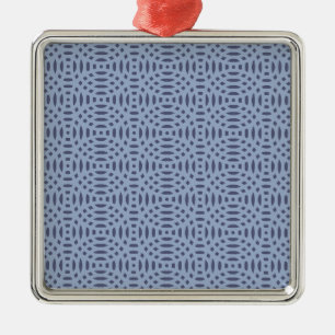 Modern Blue Circular Shapes Seamless Pattern Metal Tree Decoration