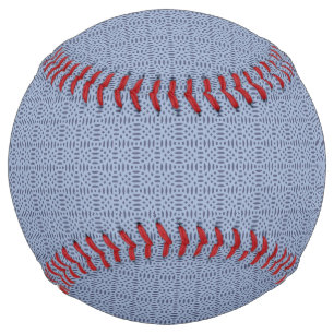Modern Blue Circular Shapes Seamless Pattern Softball