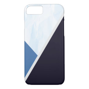 Modern Blue Colours Geometric Triangles iPhone 8/7 Case
