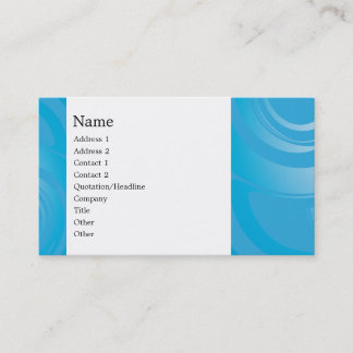 Modern Blue Design Business Card