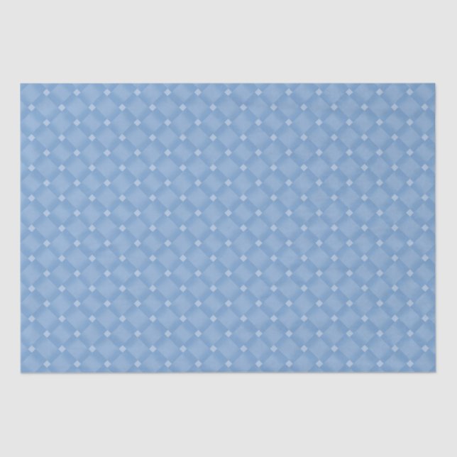 Modern Blue Diamond Chevron Baby Shower Tissue Paper (Front)