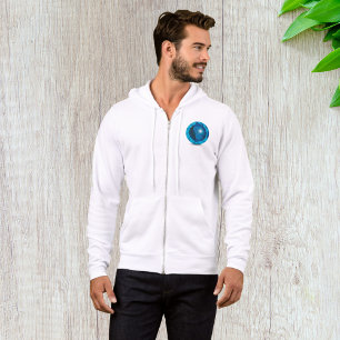 Modern Blue Earth Globe World Map Hoodie