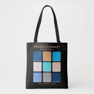 Modern Blue Eyeshadow Pallete Name Makeup Artist Tote Bag