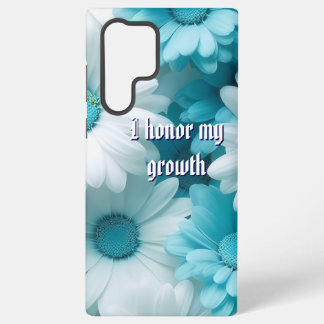 Modern Blue Floral Samsung Galaxy Case