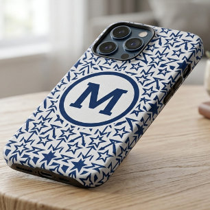 Modern Blue Geometric Star Personalized