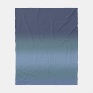 Modern blue gradient Watercolor galaxy  Fleece Blanket