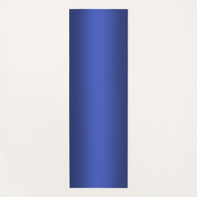 Modern blue gradient Watercolor galaxy  Yoga Mat (Front)